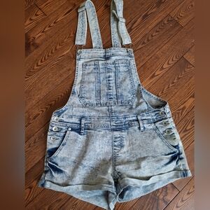 Denim Overalls Shorts